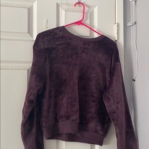 Purple Fuzzy soft long sleeve